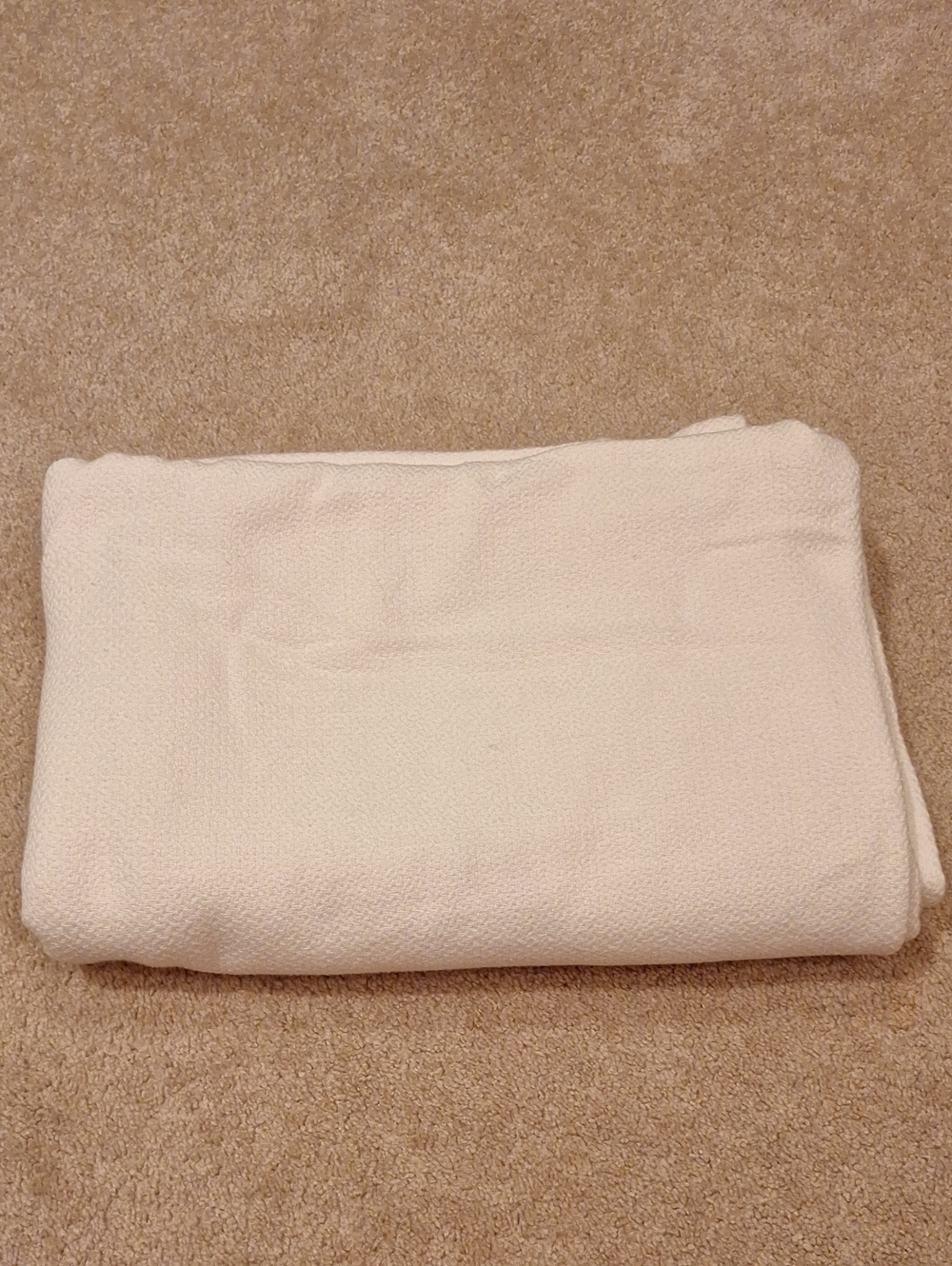Threshold Cream Waffle Knit Textured Throw Blanket
